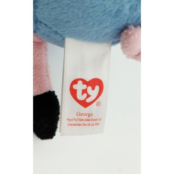 Peppa Pig 8" Talking Peppa Plush 2003 George TY Plush 2016 - Picture 4 of 5
